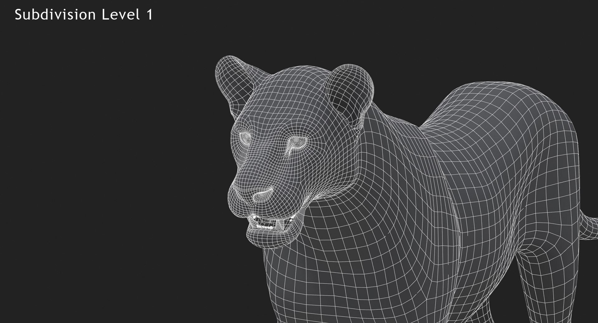 Rigged Animated Lioness 3D Model