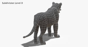 Big Cats 3D Model Thumbnail