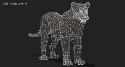 Big Cats 3D Model Animated