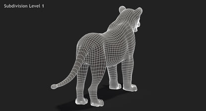 Big Cats 3D Model Animated