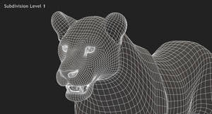 Big Cats 3D Model Animated Thumbnail