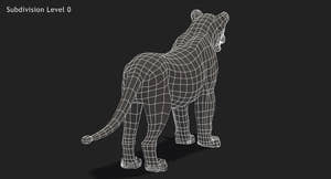 Big Cats 3D Model Animated Thumbnail