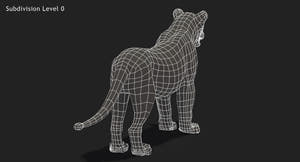 Big Cats 3D Model Animated Thumbnail