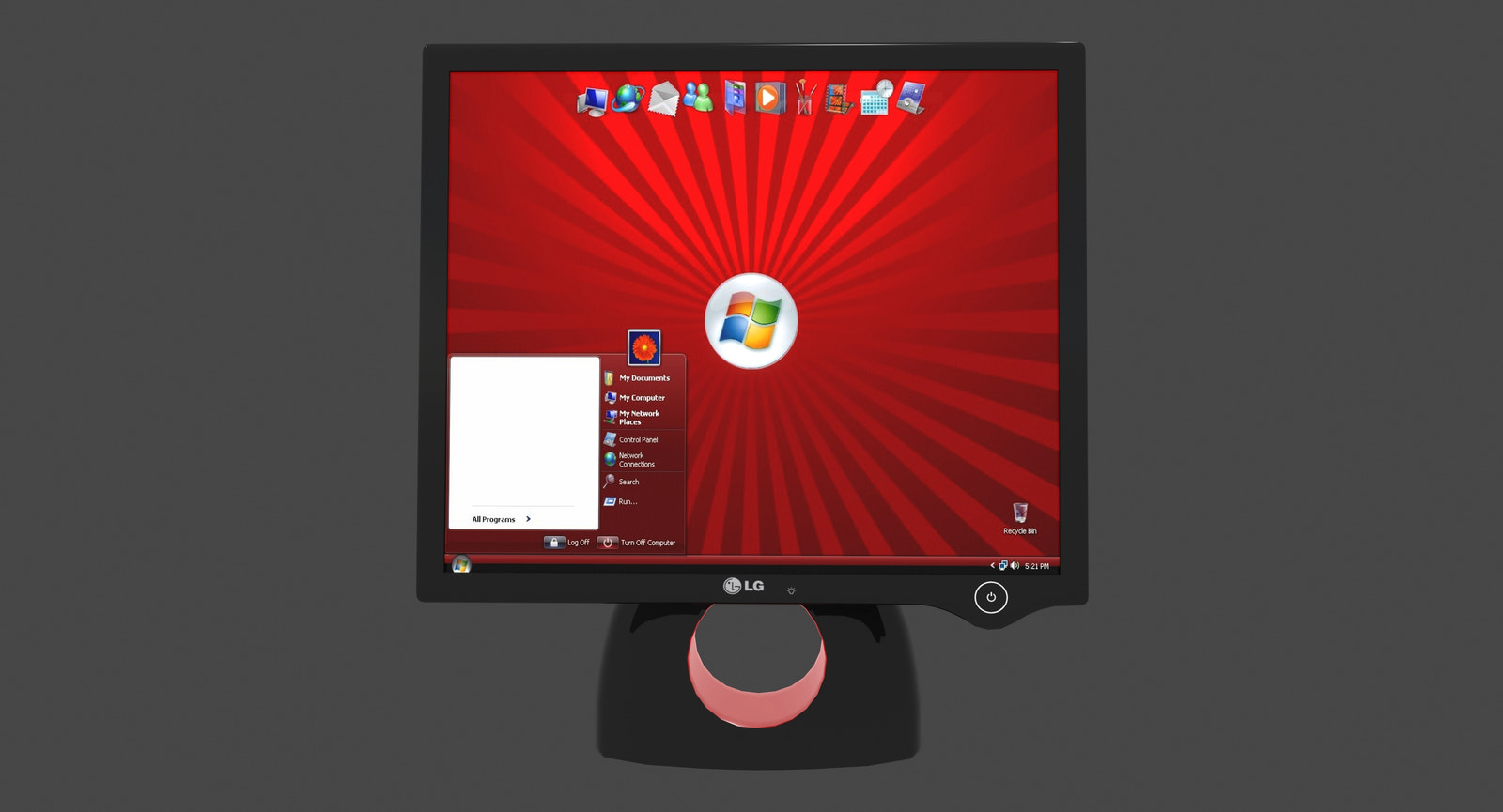 LG L1900R Monitor 3D Model - Free, Game-Ready
