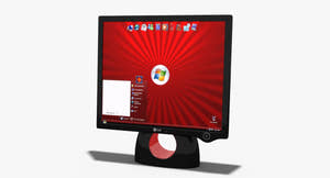LG L1900R Monitor 3D Model - Free, Game-Ready Thumbnail