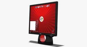 LG L1900R Monitor 3D Model - Free, Game-Ready Thumbnail
