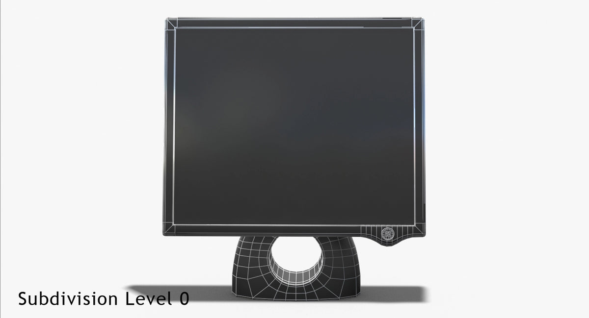 LG L1900R Monitor 3D Model - Free, Game-Ready