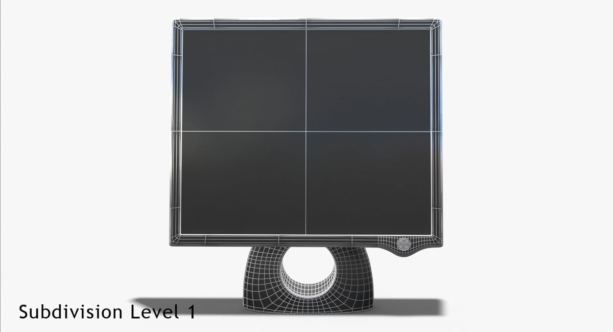 LG L1900R Monitor 3D Model - Free, Game-Ready