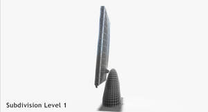 LG L1900R Monitor 3D Model - Free, Game-Ready Thumbnail