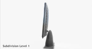 LG L1900R Monitor 3D Model - Free, Game-Ready Thumbnail