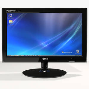 Black Computer 3D Model Thumbnail