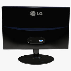 Black Computer 3D Model Thumbnail