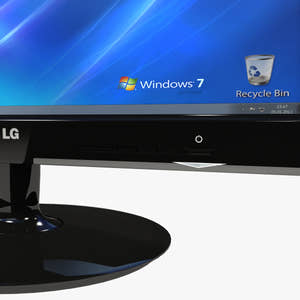 Black Computer 3D Model Thumbnail