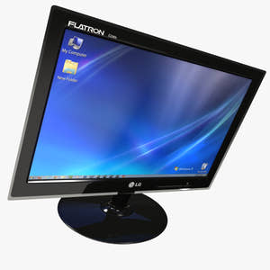 Black Computer 3D Model Thumbnail