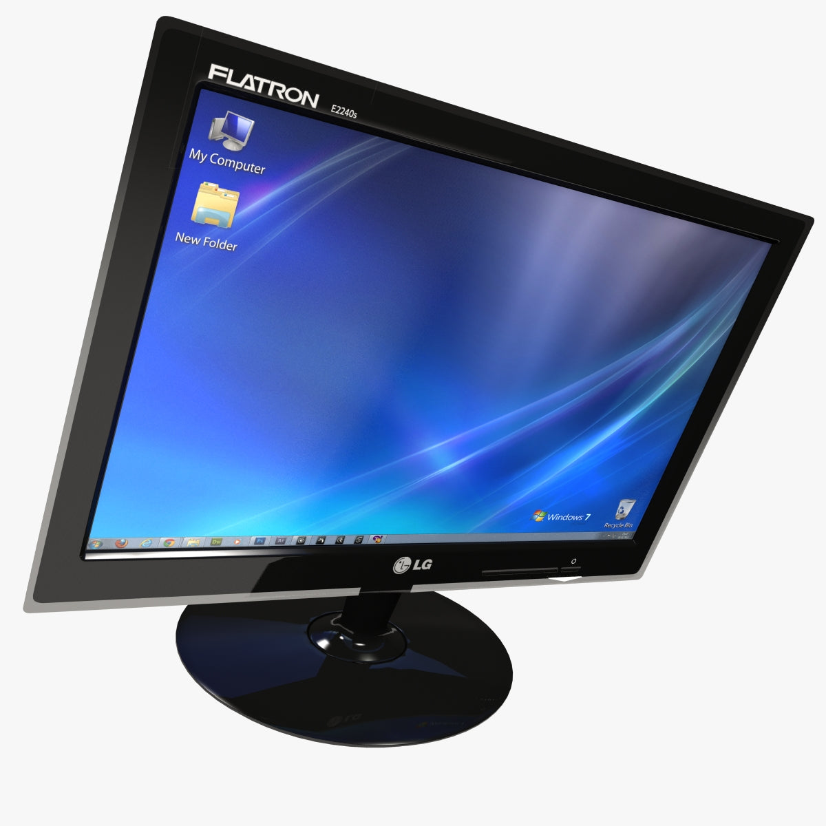 Black Computer 3D Model