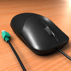 Black Computer 3D Model Thumbnail