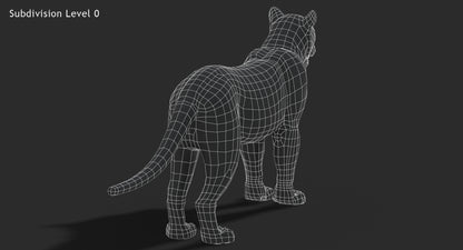 Big Cats 03 3D Model