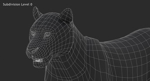 Big Cats 3D Model Thumbnail