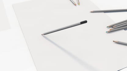 Realistic 3D model of a Colored Pencils