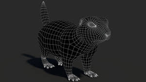 Prairie Dog 3D Model with Fur Thumbnail