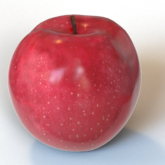 Red Apple 3D Model for Download 360 View 