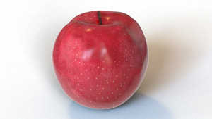 Red Apple 3D Model for Download 360 View  Thumbnail