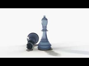 A realistic 3D model of the Bishop chess piece 360 View Thumbnail