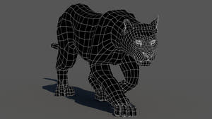 Animated Puma 3D Model - Low-Poly Thumbnail