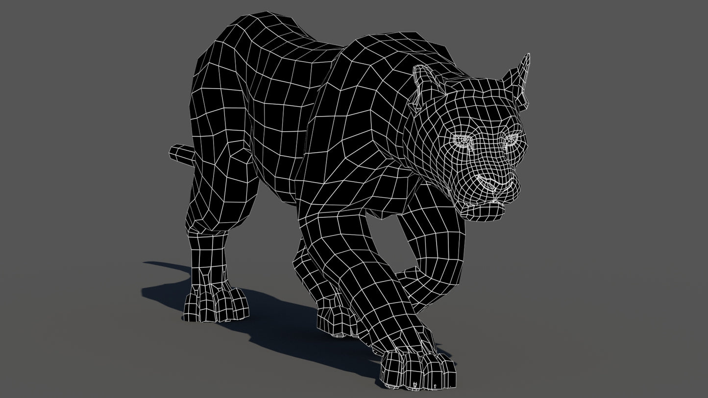 Puma Animated 3D Model
