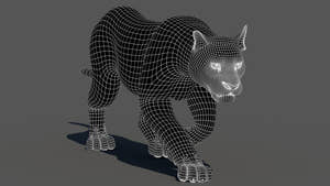 Puma Animated 3D Model Thumbnail