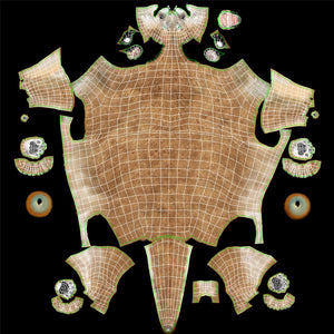 Cougar 3D model Body UVs Thumbnail