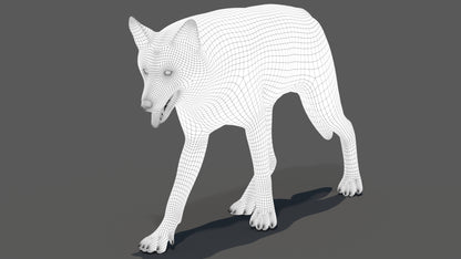 Red Wolf 3d Model Animated
