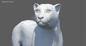 Cheetah 3D Model Rigged Fur Thumbnail