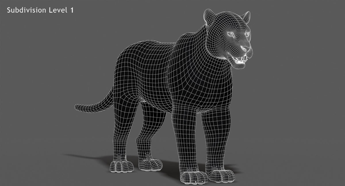 Rigged Jaguar 3D Model - Game-Ready