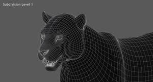 Rigged Jaguar 3D Model - Game-Ready Thumbnail