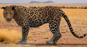 Lifelike Leopard Rigged 3D Model for Download Thumbnail