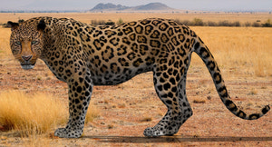 Lifelike Leopard Rigged 3D Model for Download Thumbnail