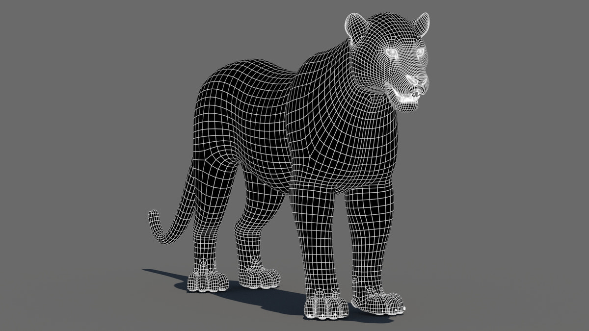 Leopard Rigged 3D Model for Download | PROmax3D
