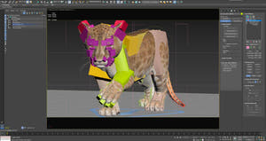 Rigged Lion Cub 3D Model - Game-Ready Thumbnail