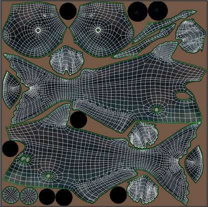 Rigged Mekong Giant Catfish 3D Model