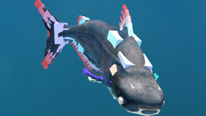 Rigged Mekong Giant Catfish 3D Model Thumbnail