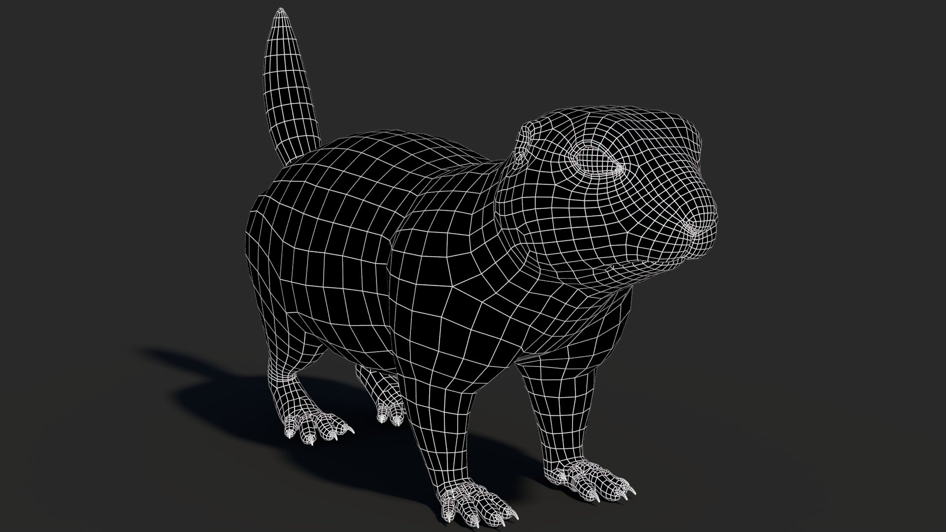 Rigged Prairie Dog 3D Model Fur