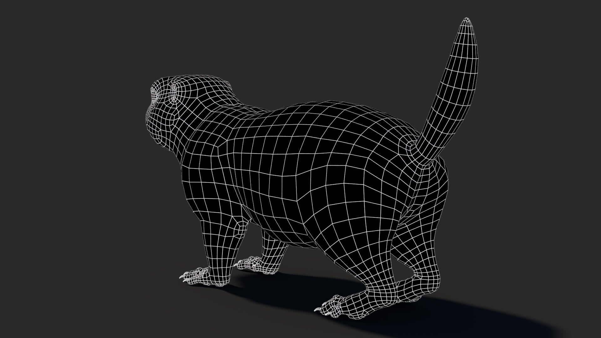 조작된 프레리도그 3D 모델