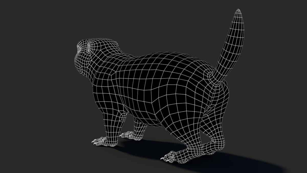 Animated Prairie Dog 3D Model Fur