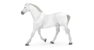 Rigged White Horse 3D Model Thumbnail