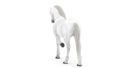 Rigged White Horse 3D Model