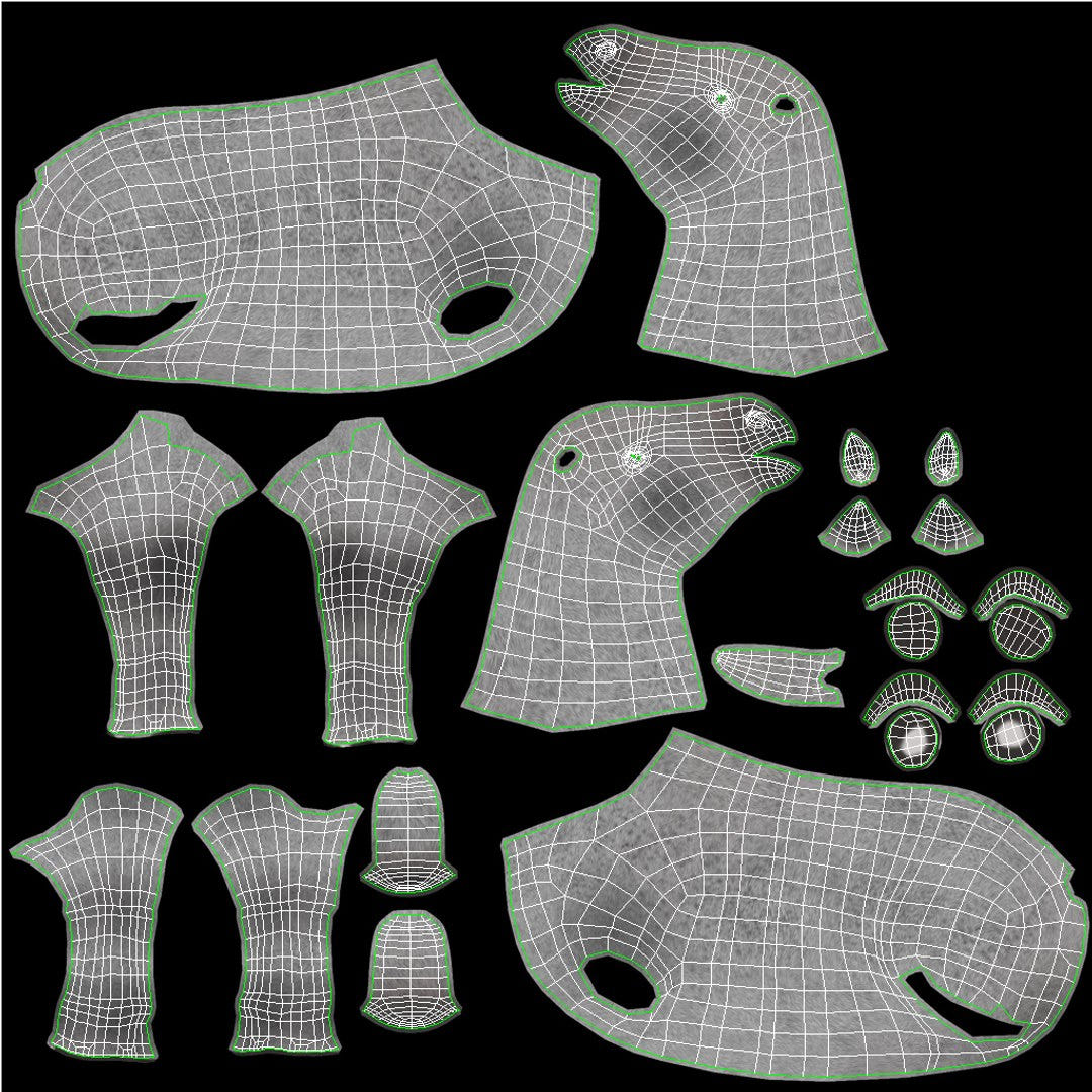 Rigged White Horse 3D Model