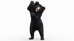 Animated Sloth Bear 3D Model for Download Thumbnail