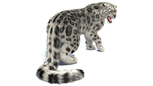 Rigged Snow Leopard 3D Model with Fur Thumbnail