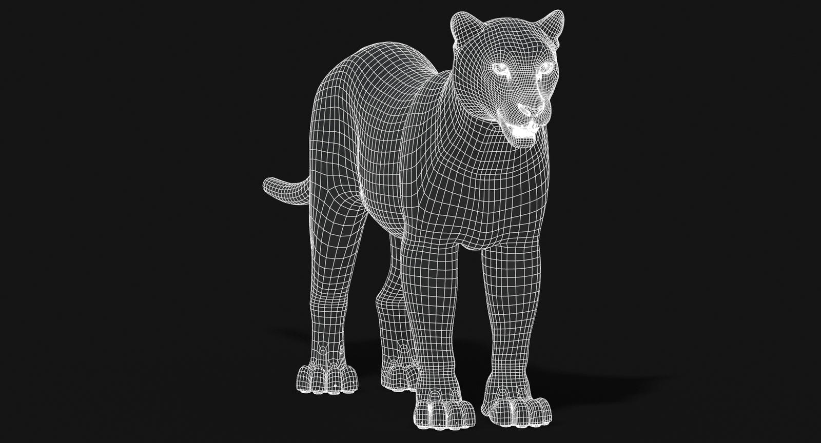 Big Cats 03 3D Model